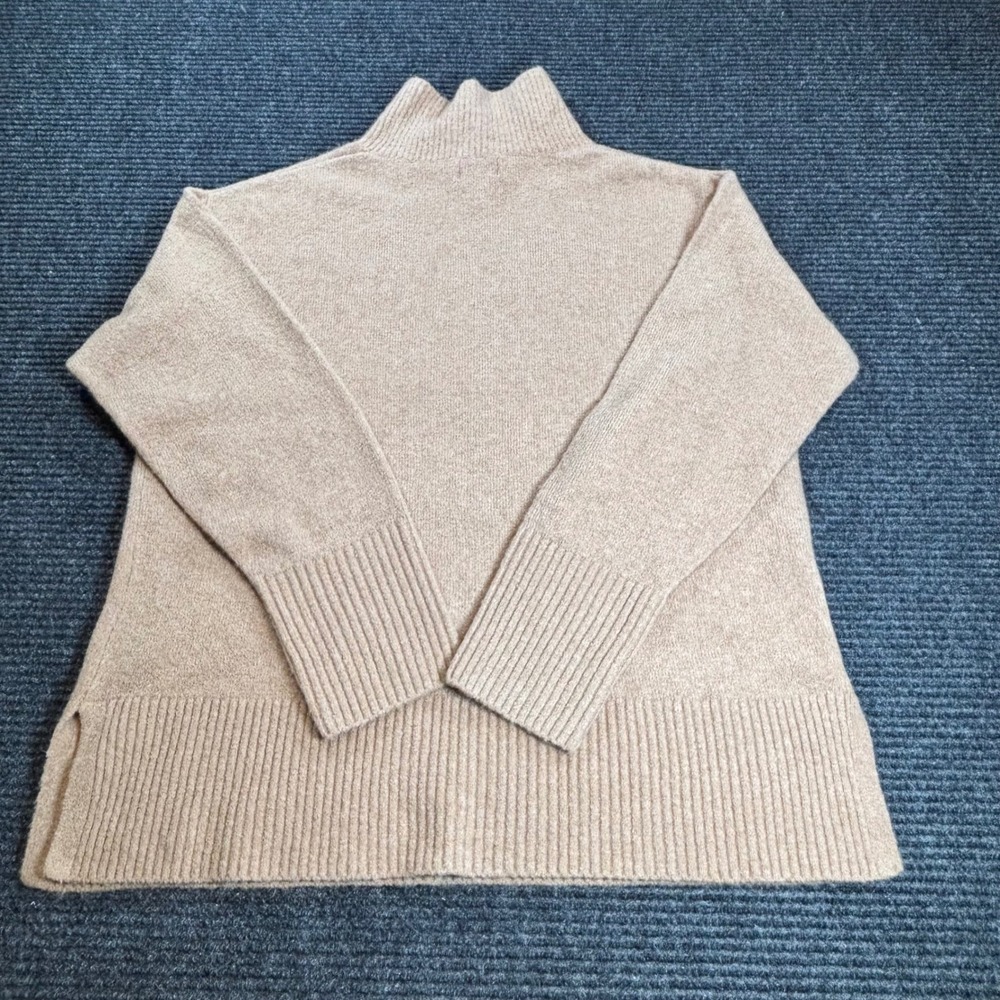 J.Crew Extra-Soft Mockneck Sweater Heather Brown CU698 Small NWT - Picture 2 of 6